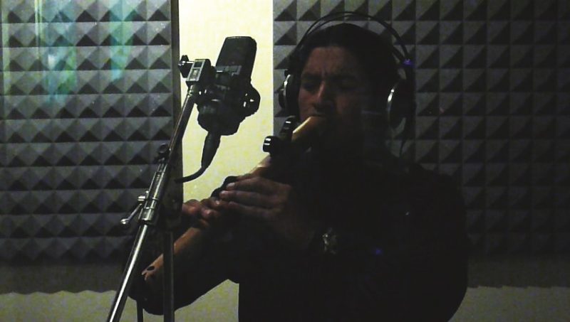 Shayary en estudio de grabacion